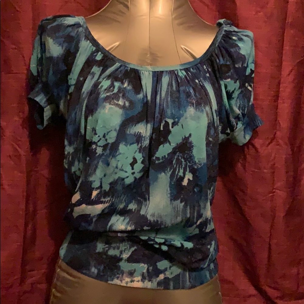Karen Kane transparent, cool blouse